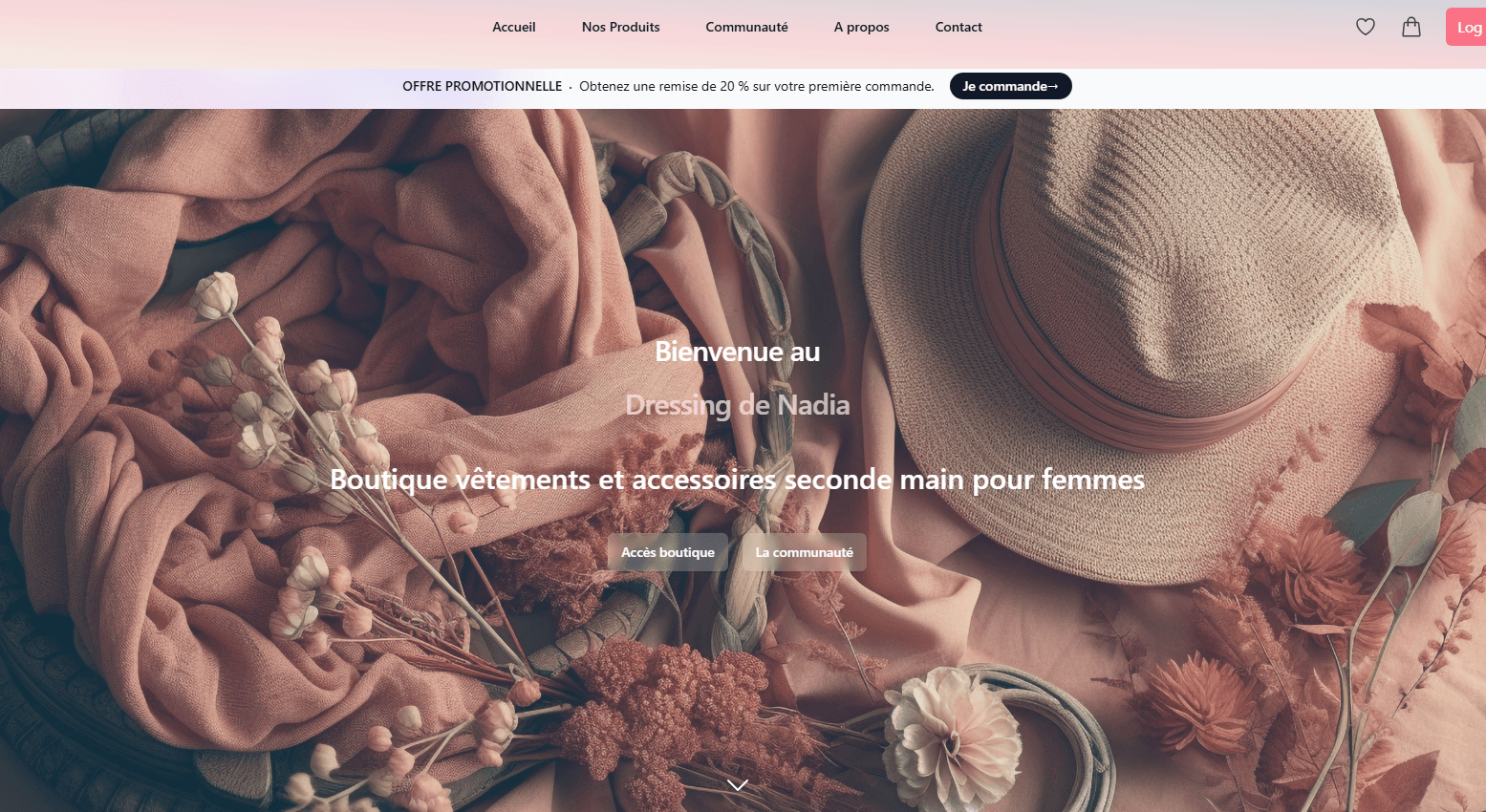 Site démonstratif type e-commerce.